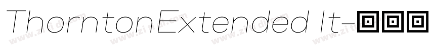 ThorntonExtended It字体转换
